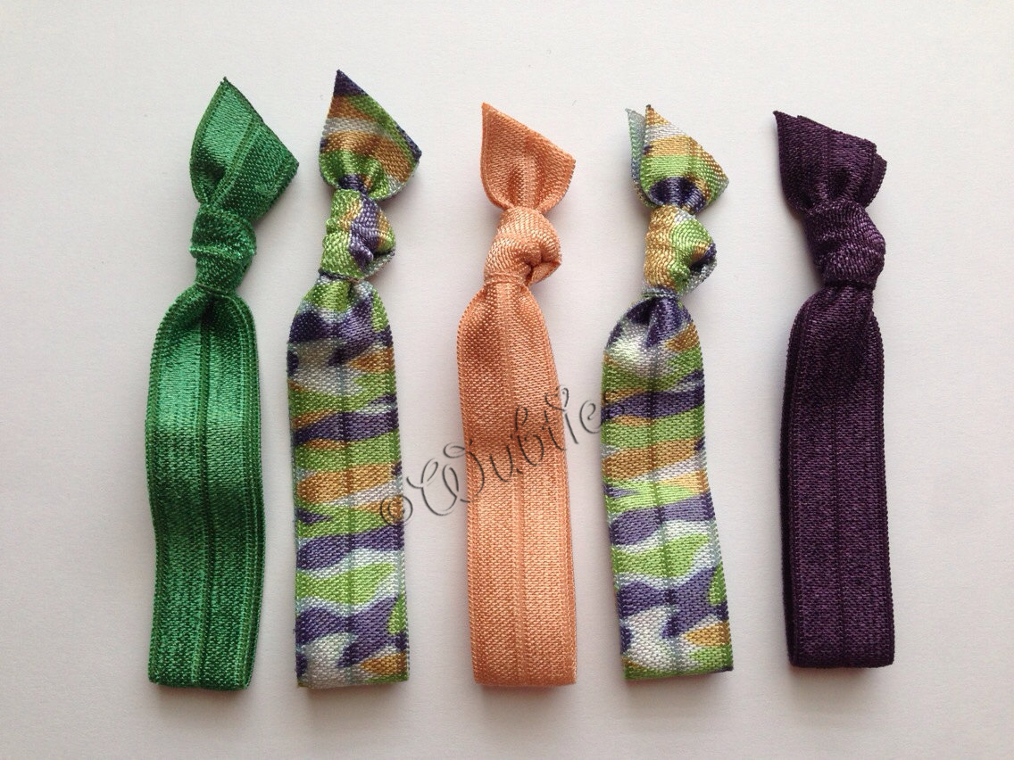 Camouflage Hair Ties